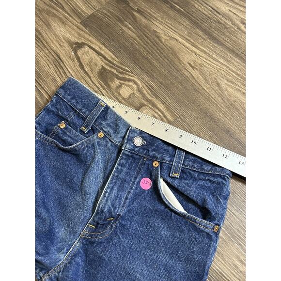 Vintage JCPenney Plain Pocket Flared Gray Denim Jeans 26x27 90s Y2K - Picture 4 of 7